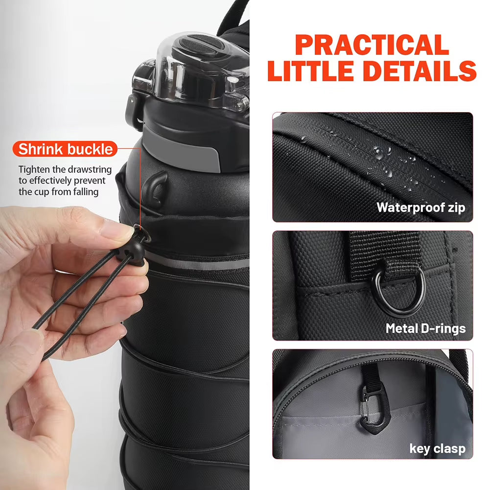 Magnetic Gym Bag Magnetic Water Bottle Bag Crossbody Bag Gym Pouch for Men and Women